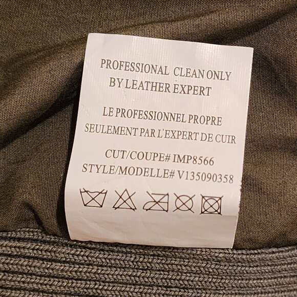 Excellent US Large VINCE Leather Biker Jacket Light-weight - Picture 7 of 9